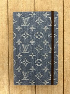 Louis Vuitton Jane Notebook MM Blue Denim Monogram